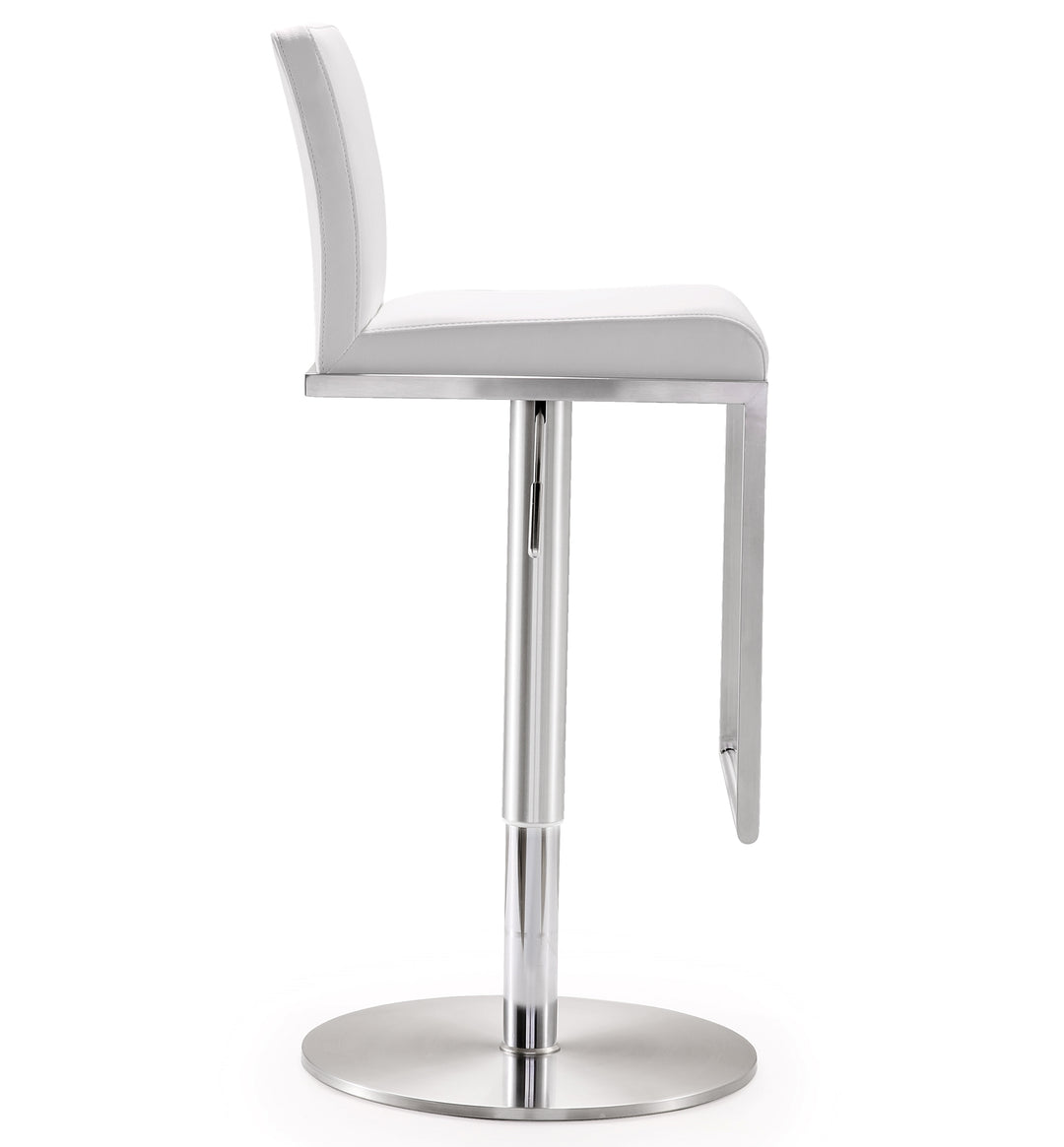 Banco para barra de cocina ajustable en acero inoxidable Driss
