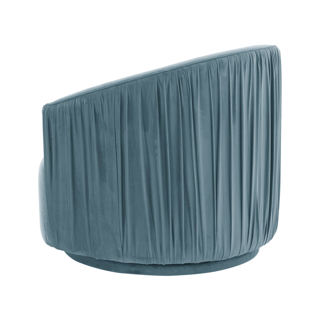 Silla giratoria de terciopelo Helicia