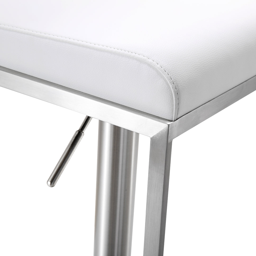 Banco para barra de cocina ajustable en acero inoxidable Driss