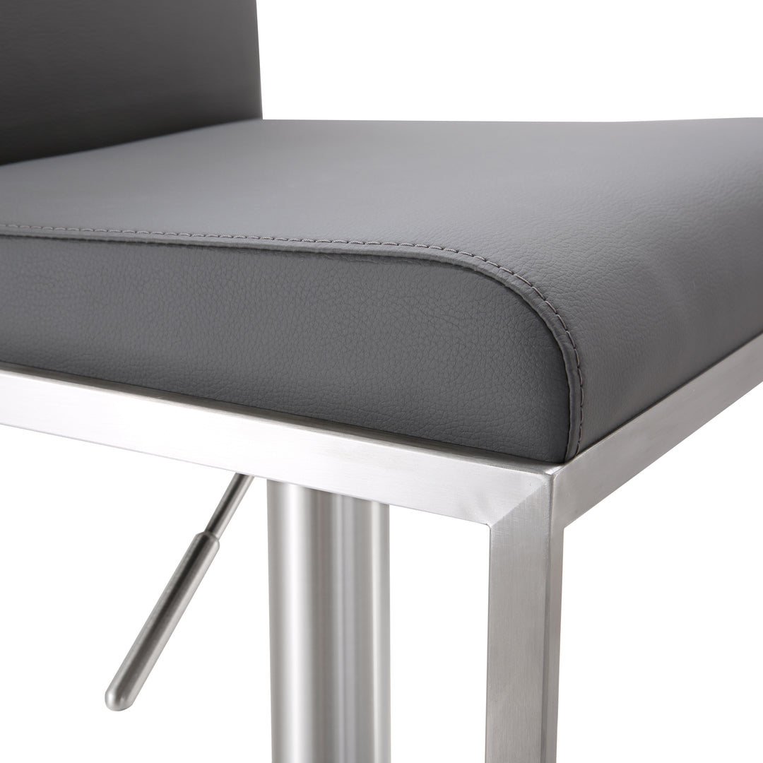 Banco para barra de cocina ajustable en acero inoxidable Driss