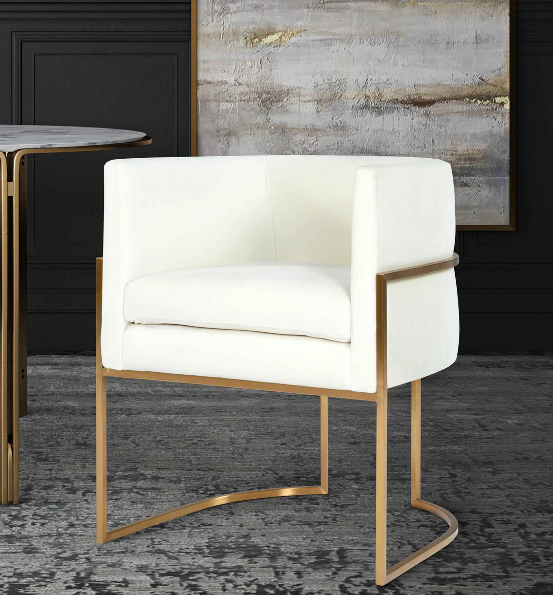 Silla de comedor de terciopelo Tajura