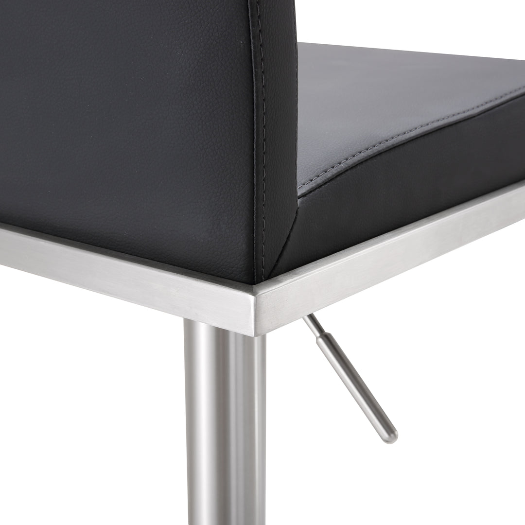 Banco para barra de cocina ajustable en acero inoxidable Driss