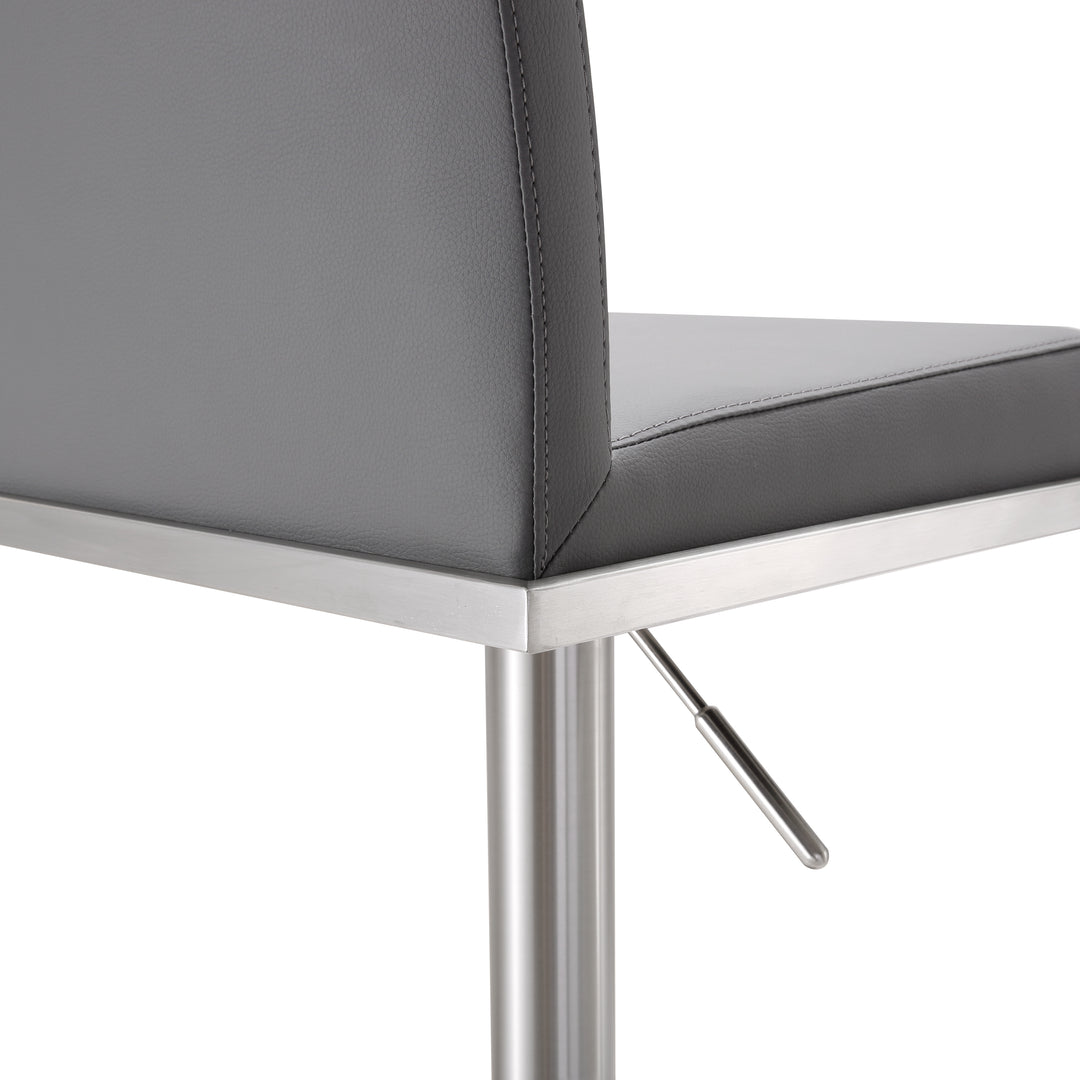 Banco para barra de cocina ajustable en acero inoxidable Driss