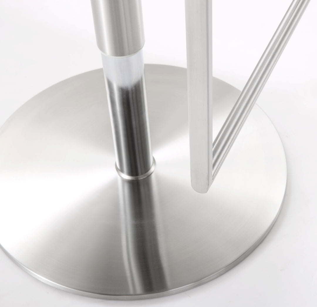 Banco para barra de cocina ajustable en acero inoxidable Driss