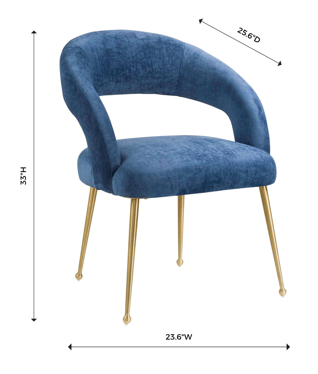 Silla terciopelo para comedor moderno Elya