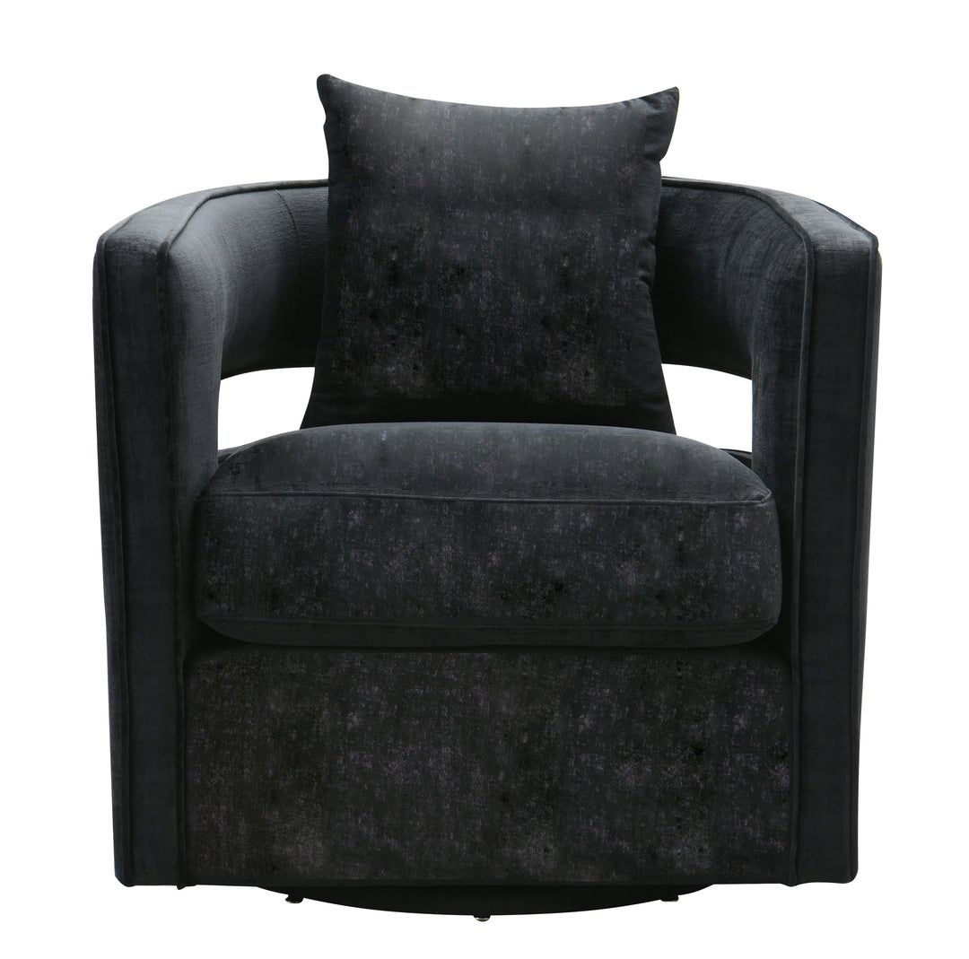 Silla de terciopelo giratoria Pelage