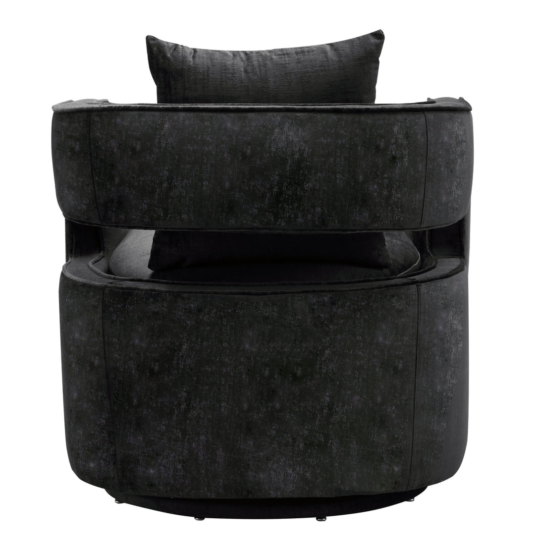 Silla de terciopelo giratoria Pelage