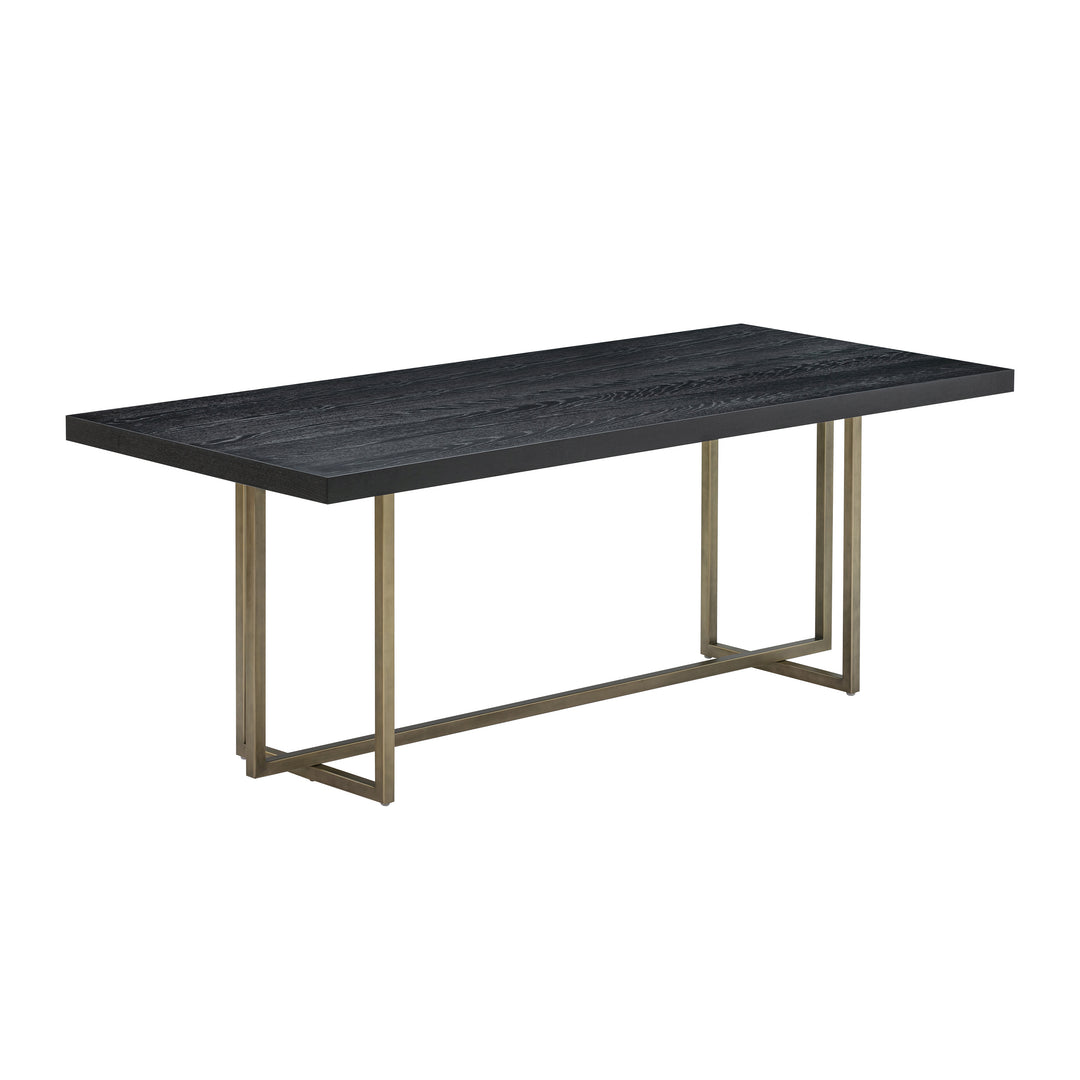 Mesa de comedor negra Noor 79” - 2 metros.