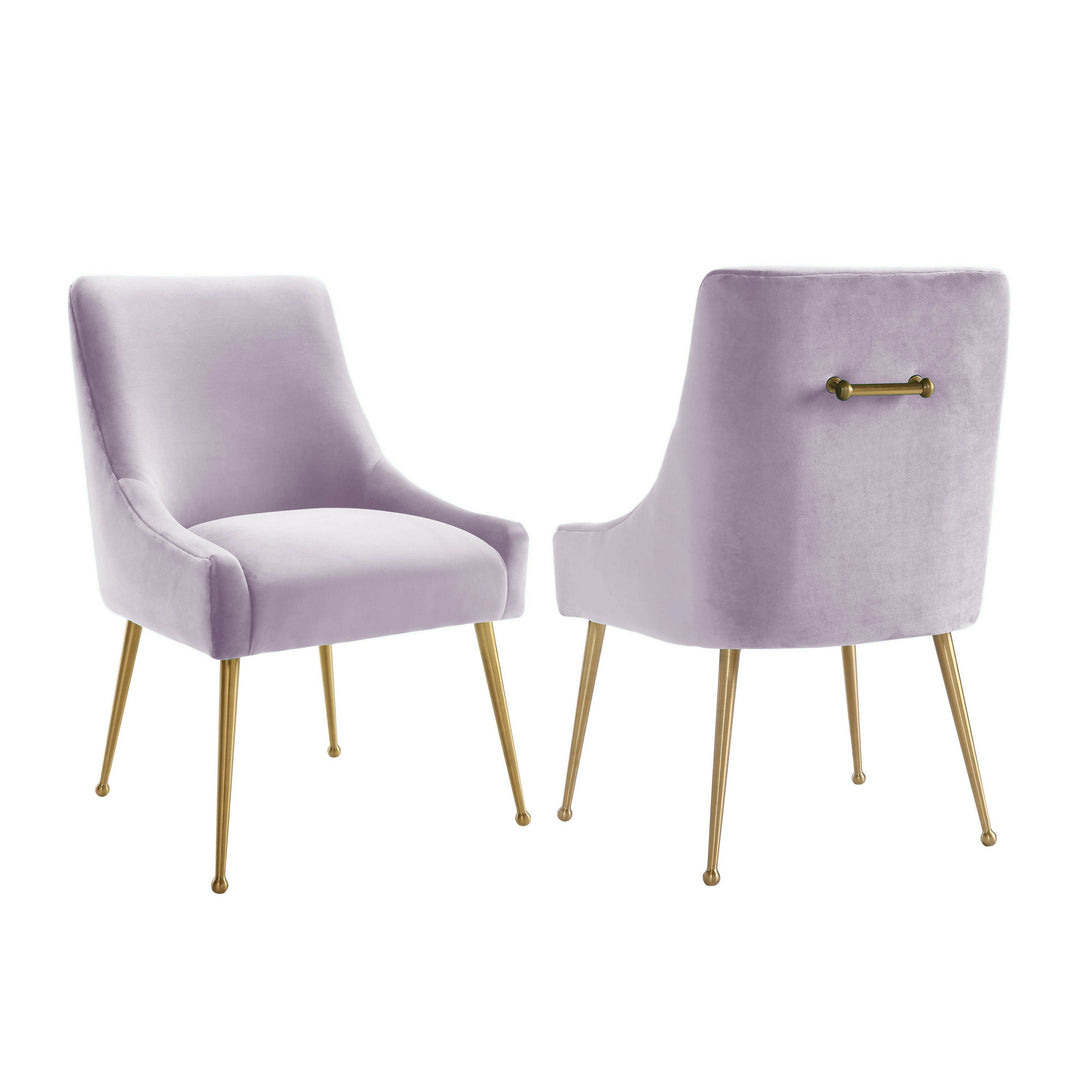 Silla de comedor de terciopelo Elsa