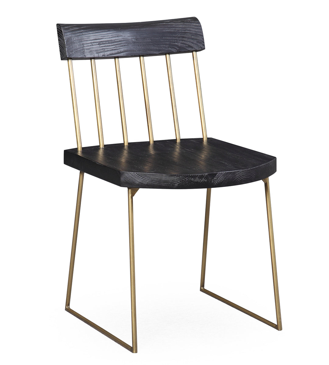 Silla de madera de pino estilo industrial Lucas - juego de 2