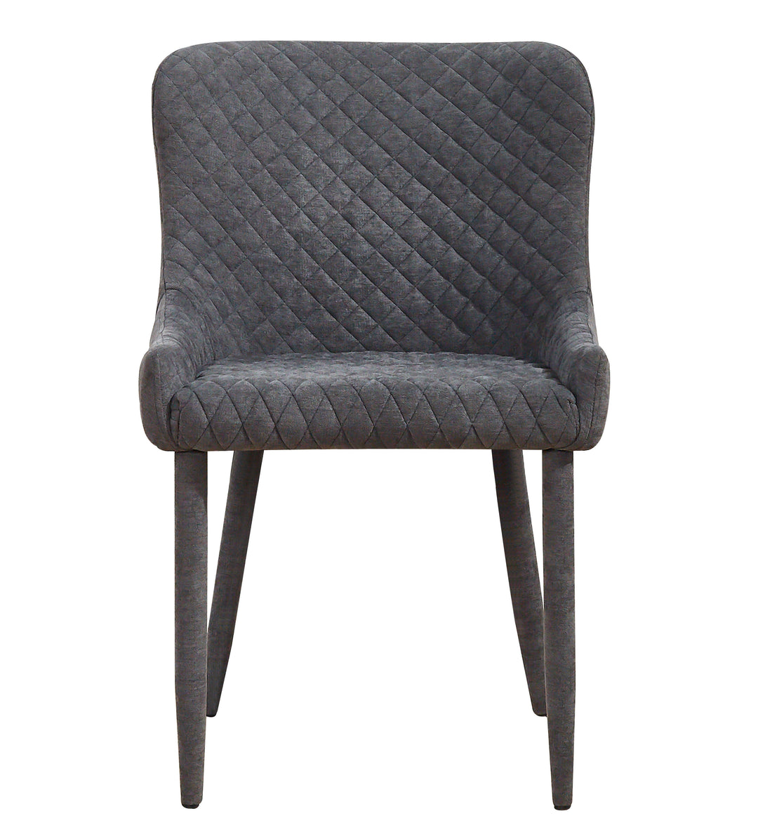 Silla gris o azul marino estilo capitoné de diamantes Erena