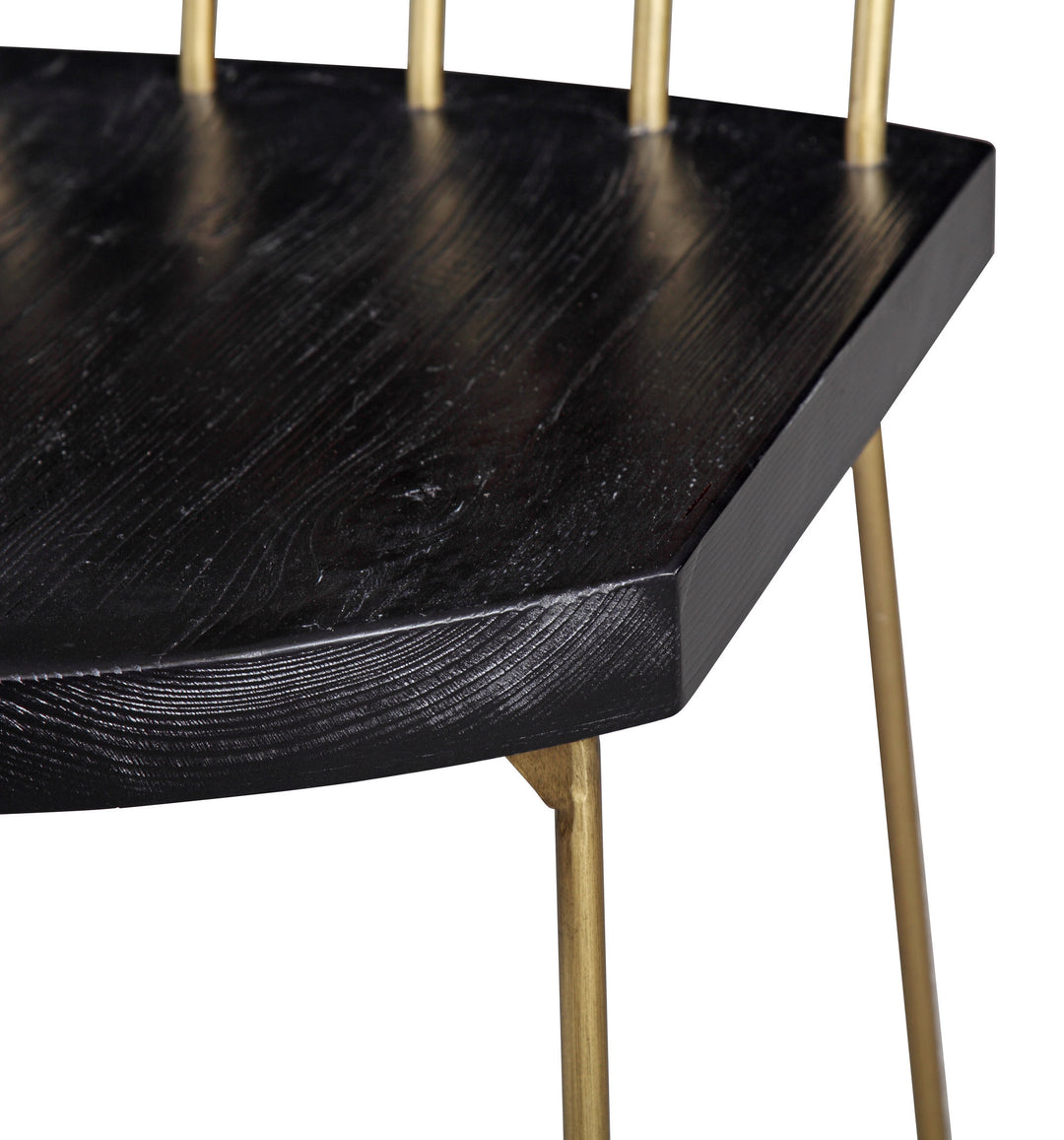 Silla de madera de pino estilo industrial Lucas - juego de 2