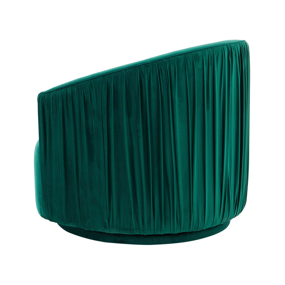 Silla giratoria de terciopelo Helicia