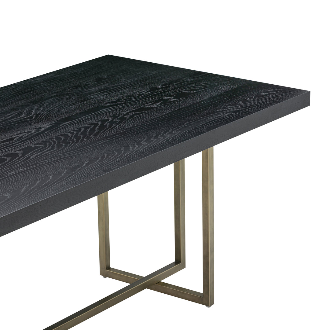 Mesa de comedor negra Noor 79” - 2 metros