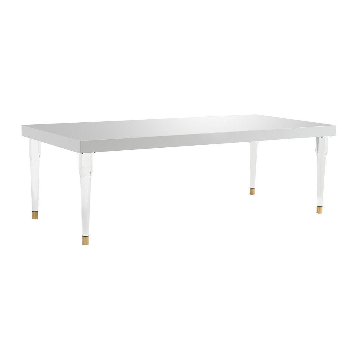 Comedor 10 personas blanco de alto brillo Cyrill.
