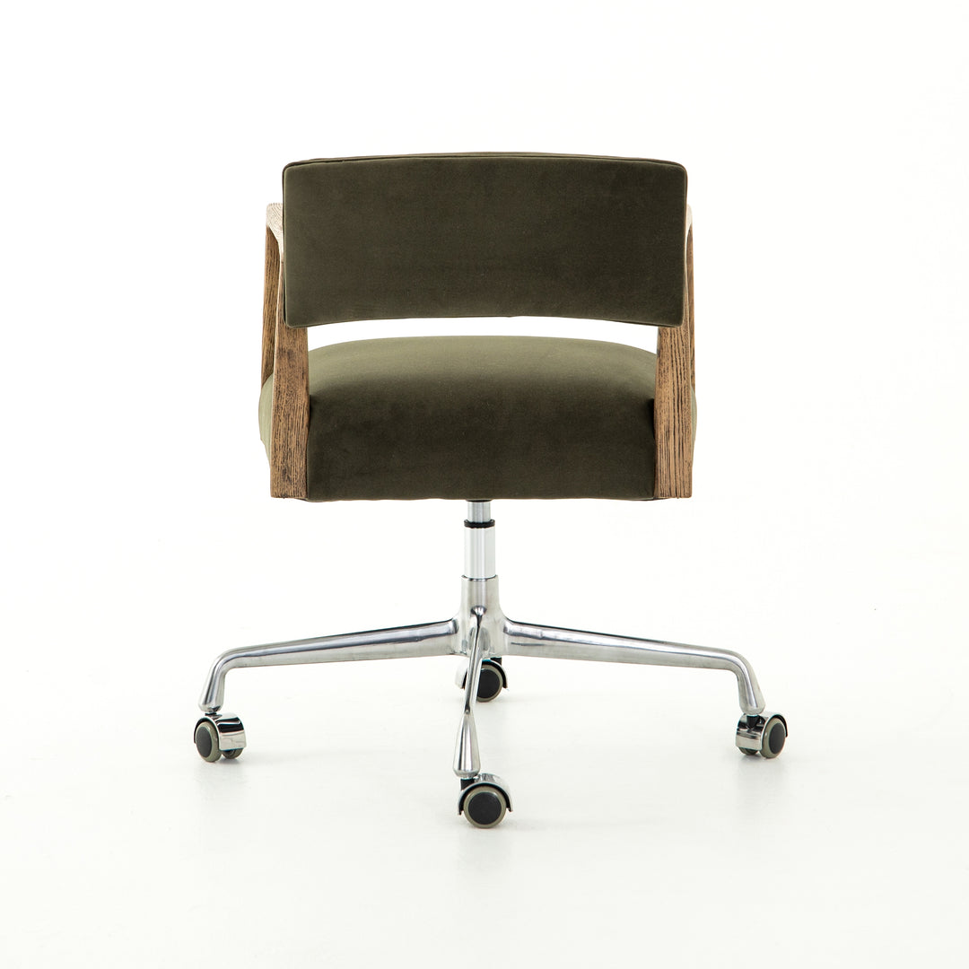 Silla de oficina moderna Egor con base en acero inoxidable