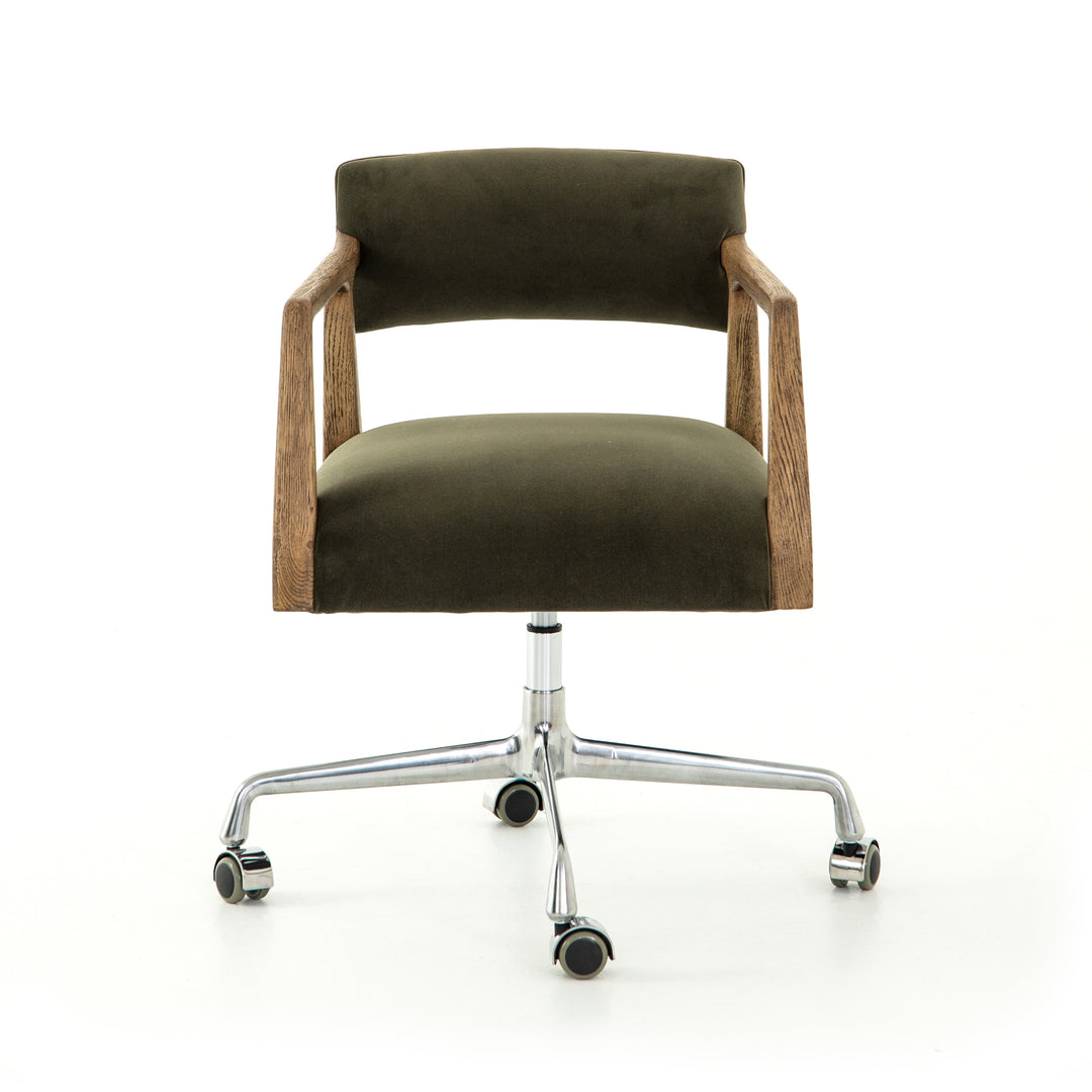 Silla de oficina moderna Egor con base en acero inoxidable
