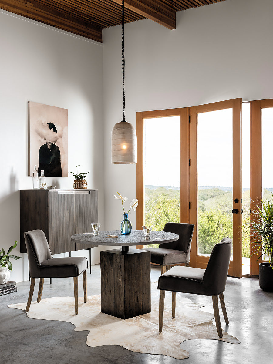 Mesa de comedor redondo Thadee