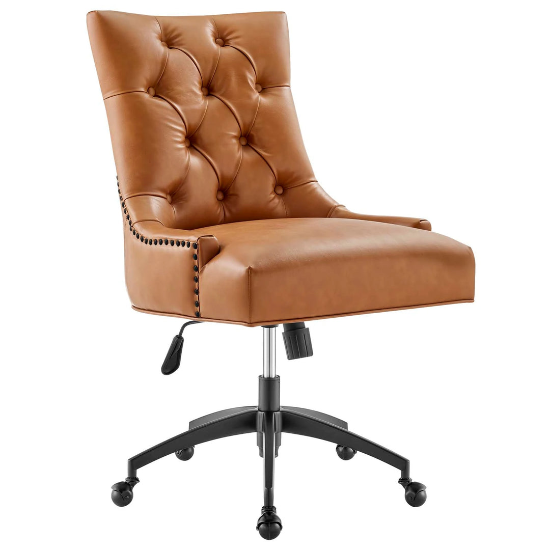 Silla de oficina de piel vegana Mahdia