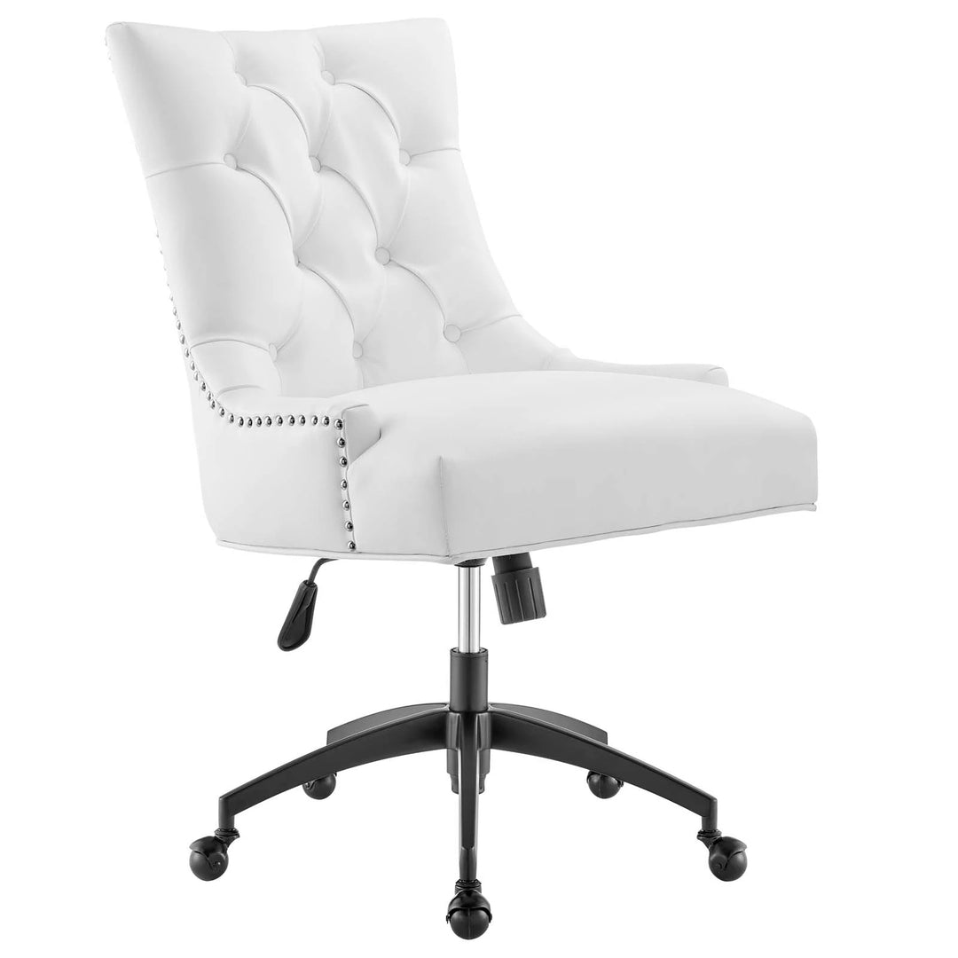 Silla de oficina de piel vegana Mahdia