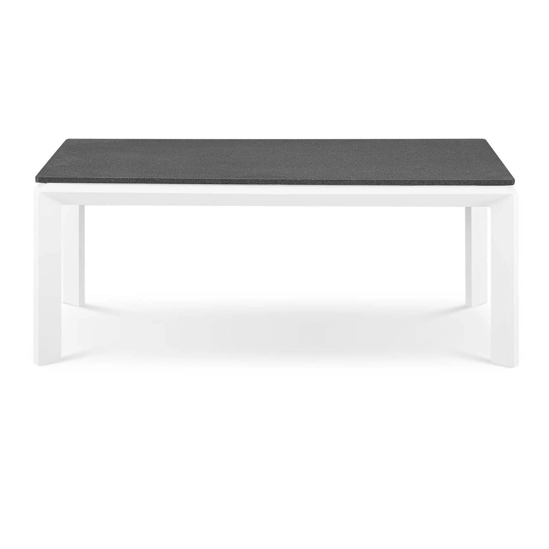 Mesa de centro exterior de aluminio y concreto Loana
