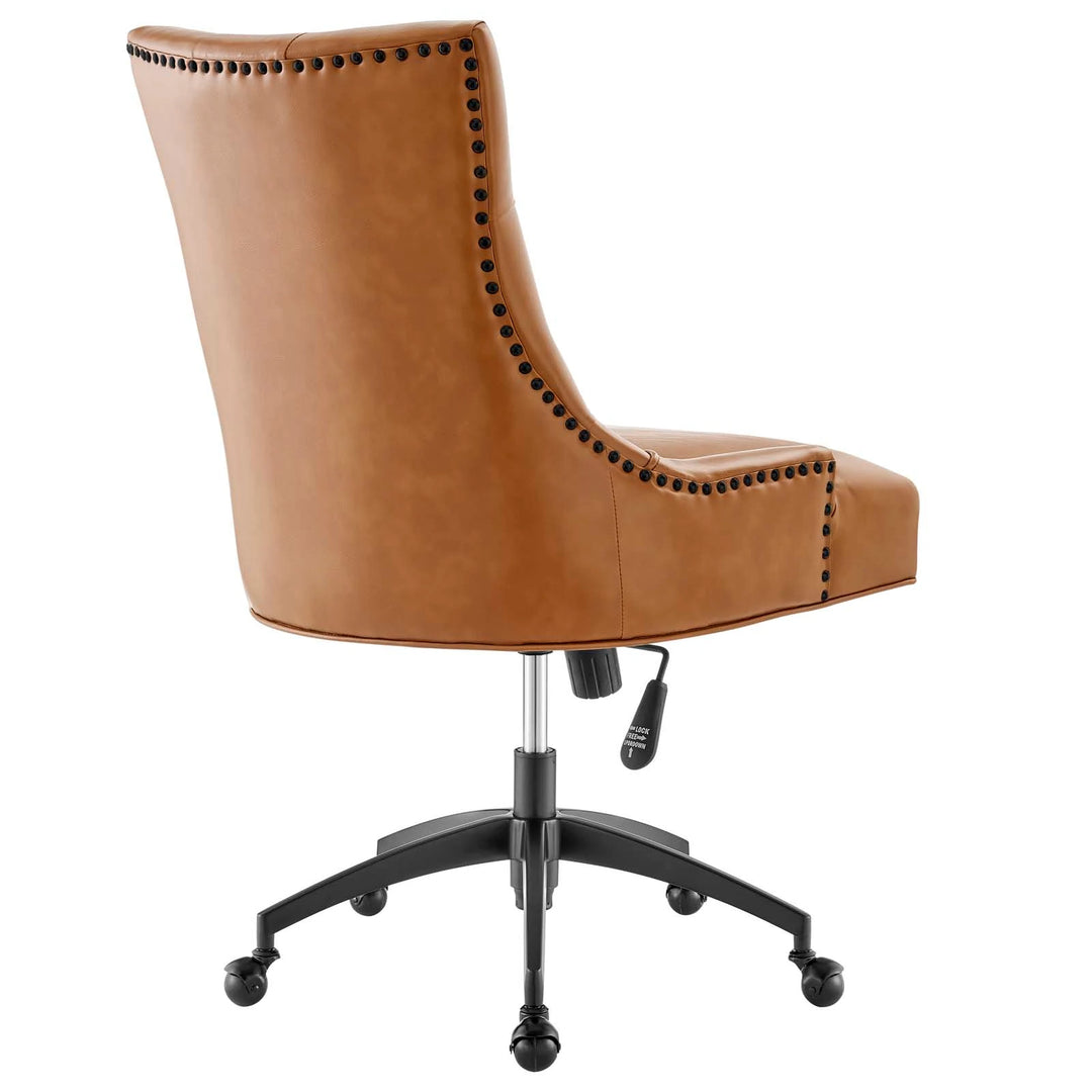 Silla de oficina de piel vegana Mahdia