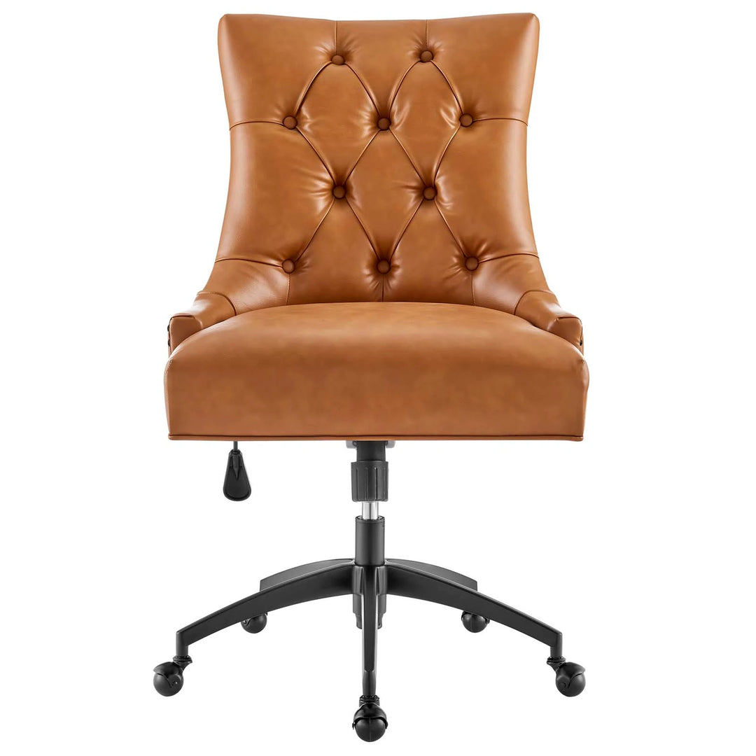 Silla de oficina de piel vegana Mahdia