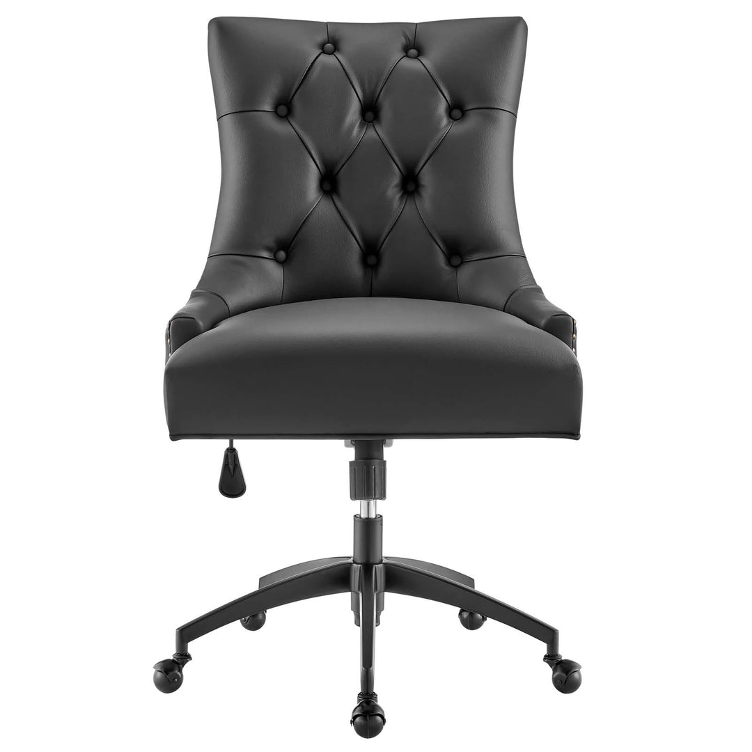 Silla de oficina de piel vegana Mahdia