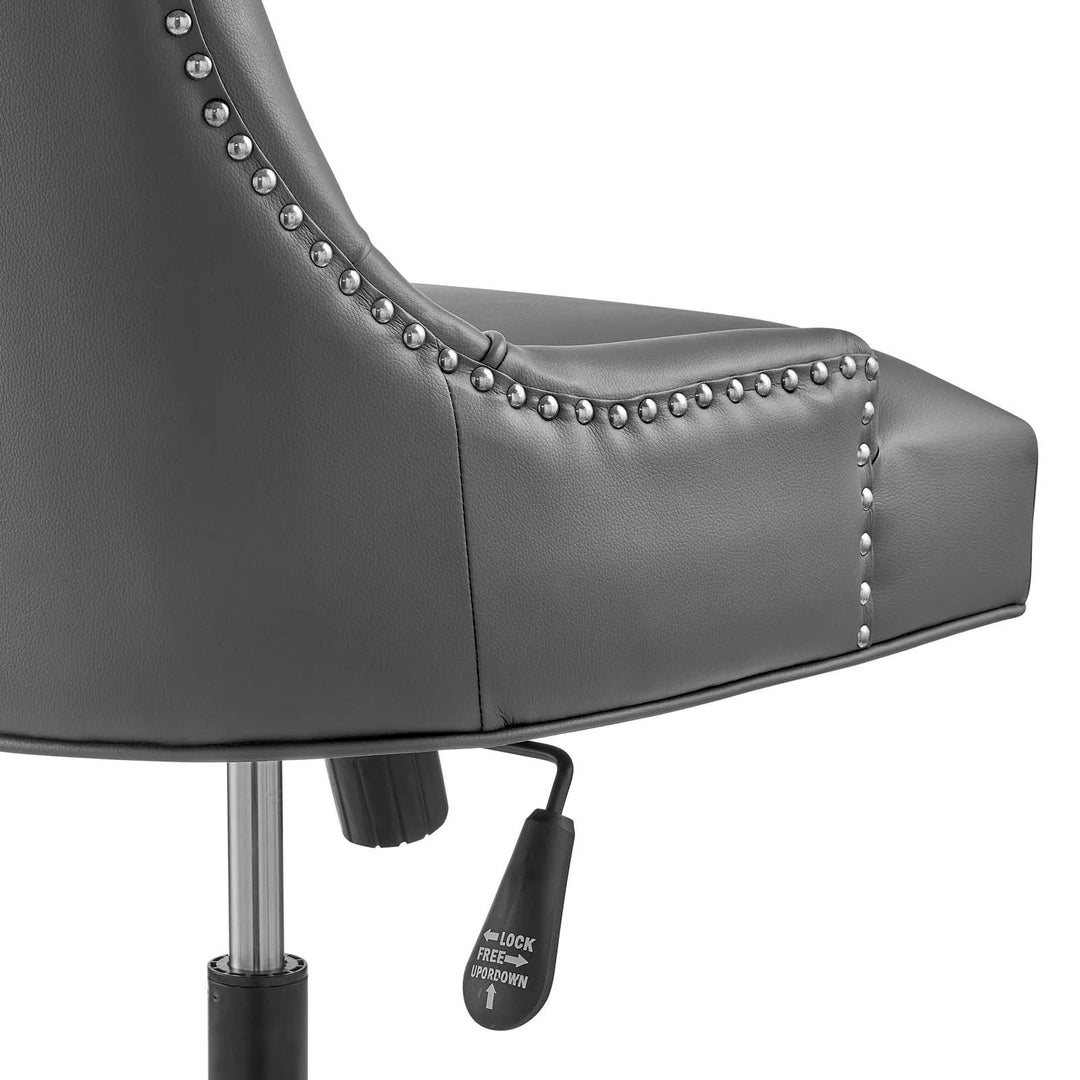 Silla de oficina de piel vegana Mahdia