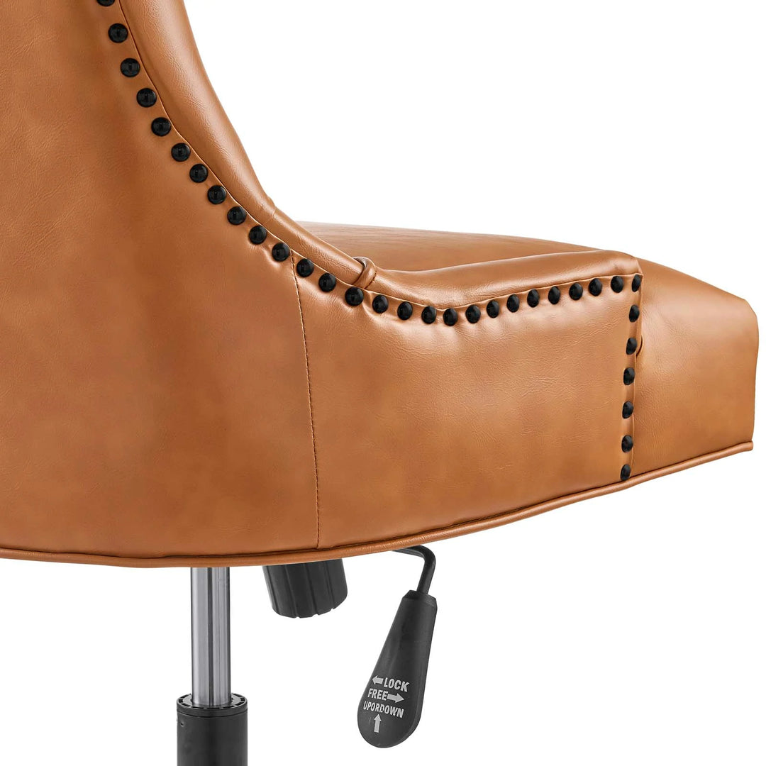 Silla de oficina de piel vegana Mahdia