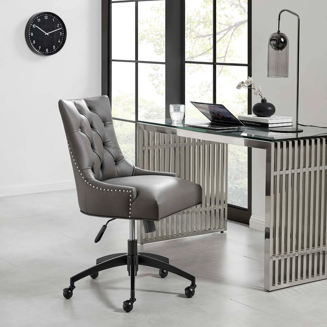 Silla de oficina de piel vegana Mahdia