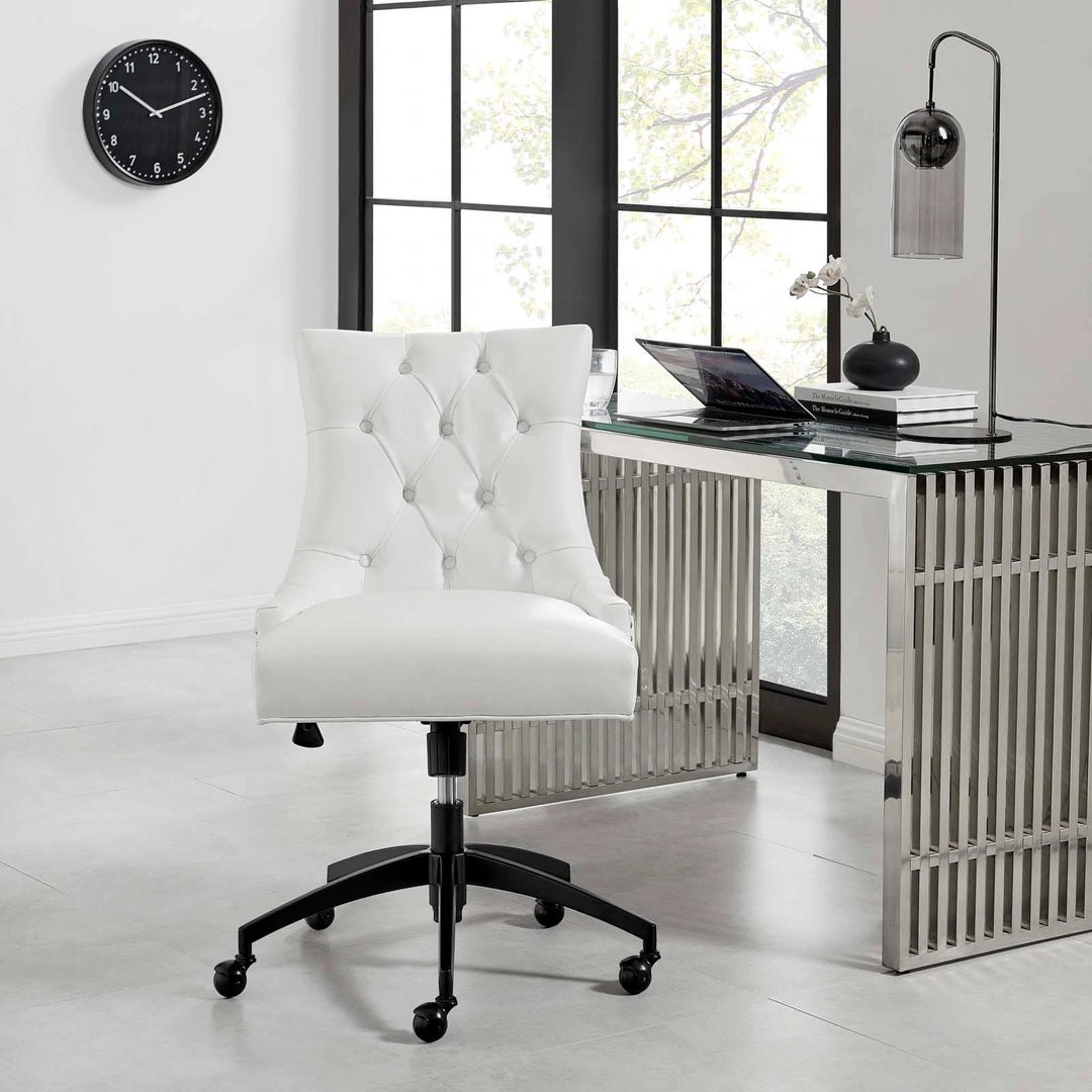 Silla de oficina de piel vegana Mahdia