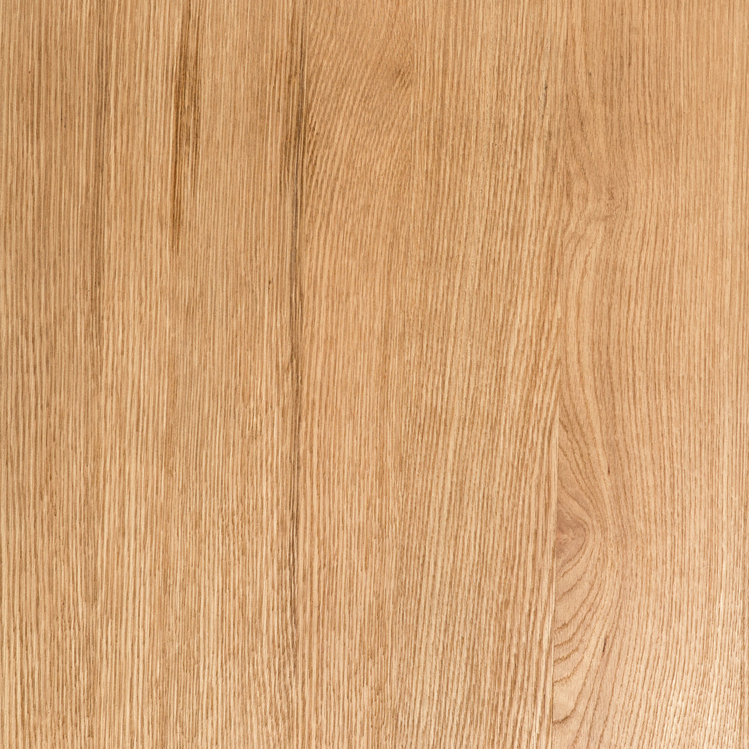 Mesa de centro redonda de madera de roble claro Alina