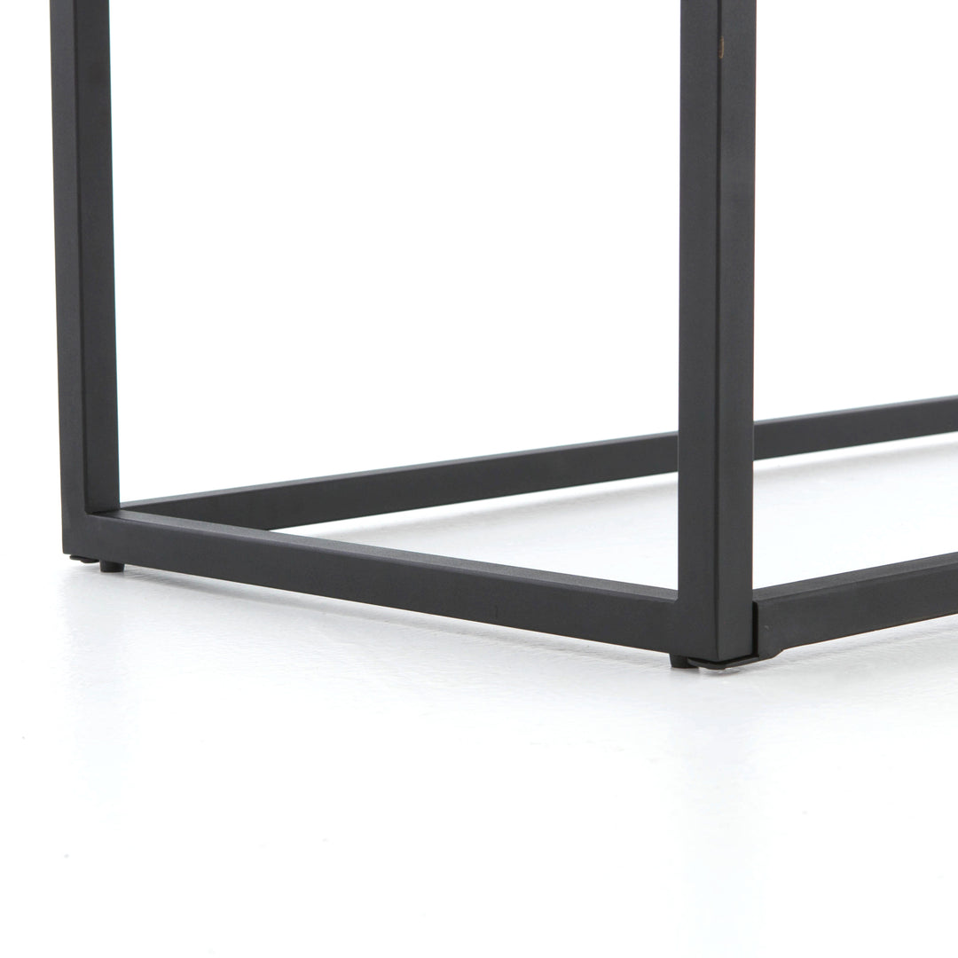 Mesa de centro rectangular de concreto natural Macas