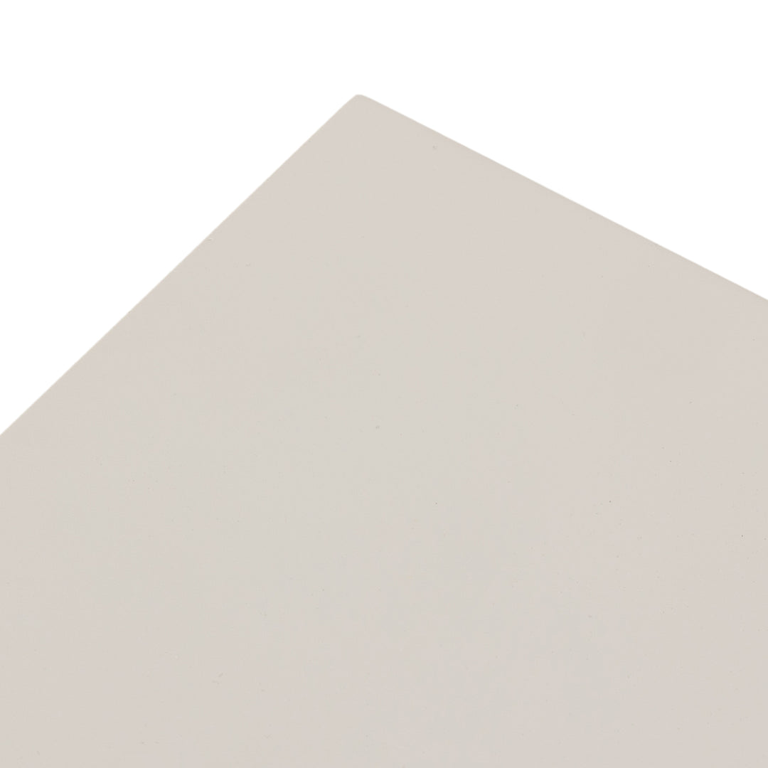 Mesa de centro rectangular de concreto blanco Macas