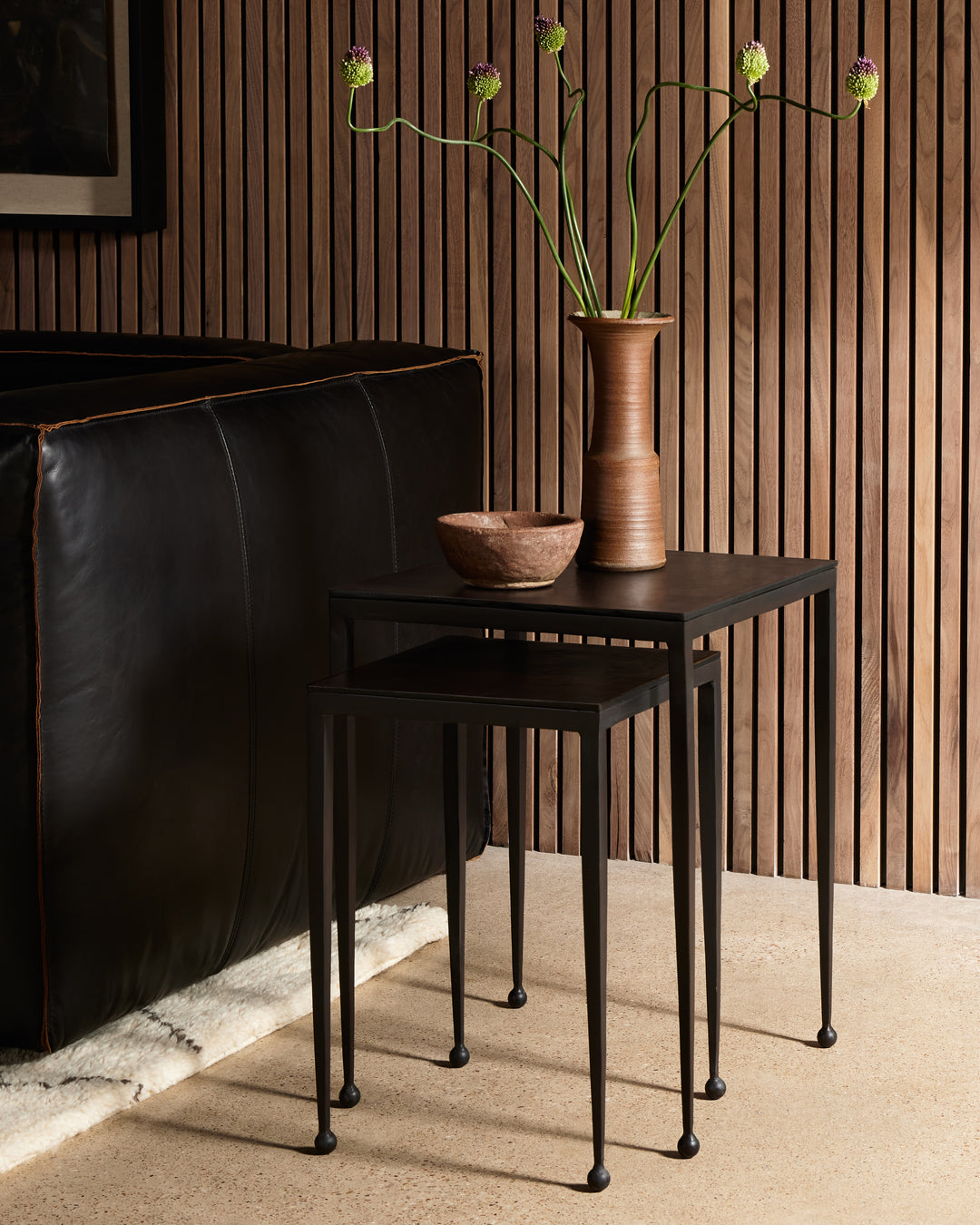 Mesa lateral moderna estilo nido Monique
