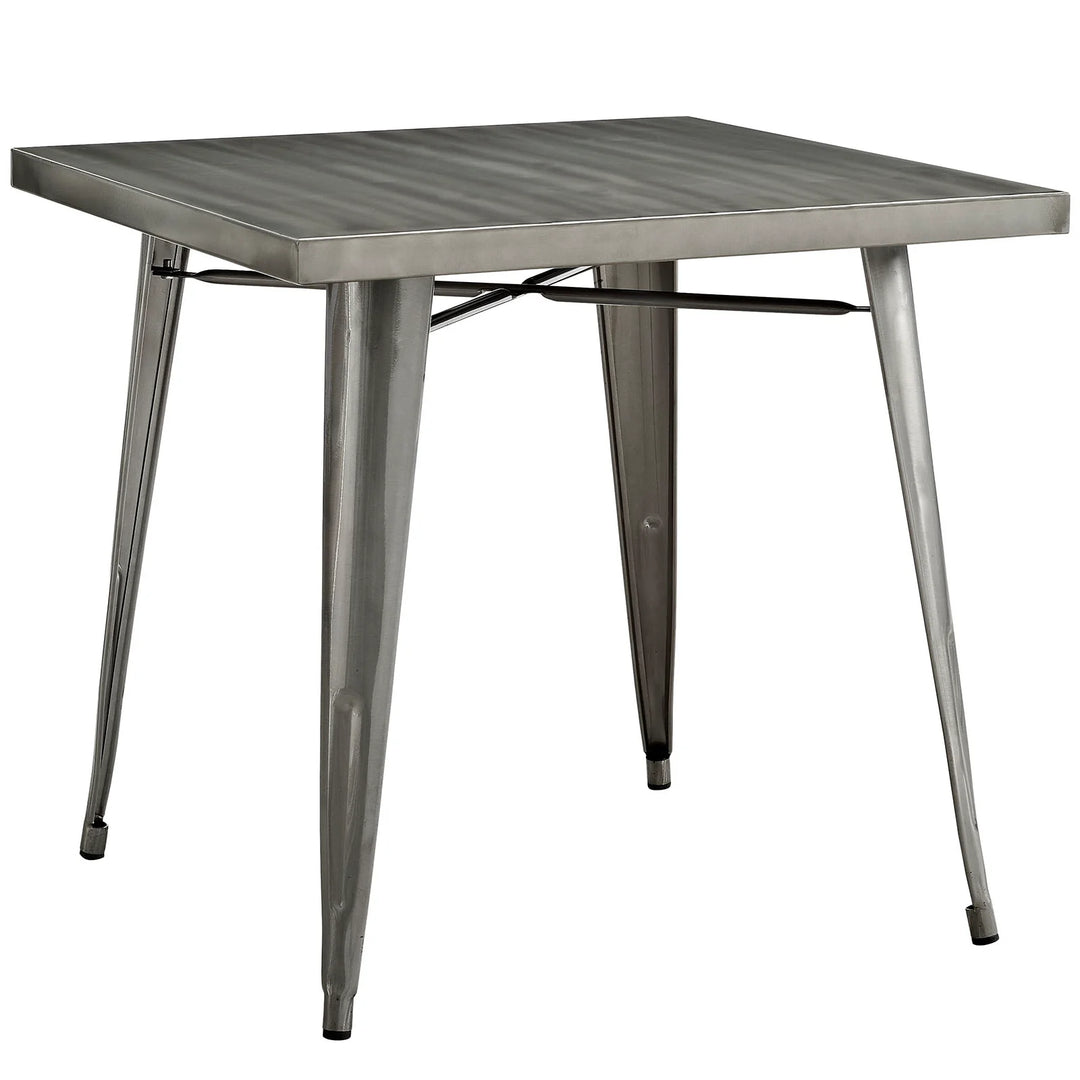 Mesa comedor de metal cuadrada Jauris