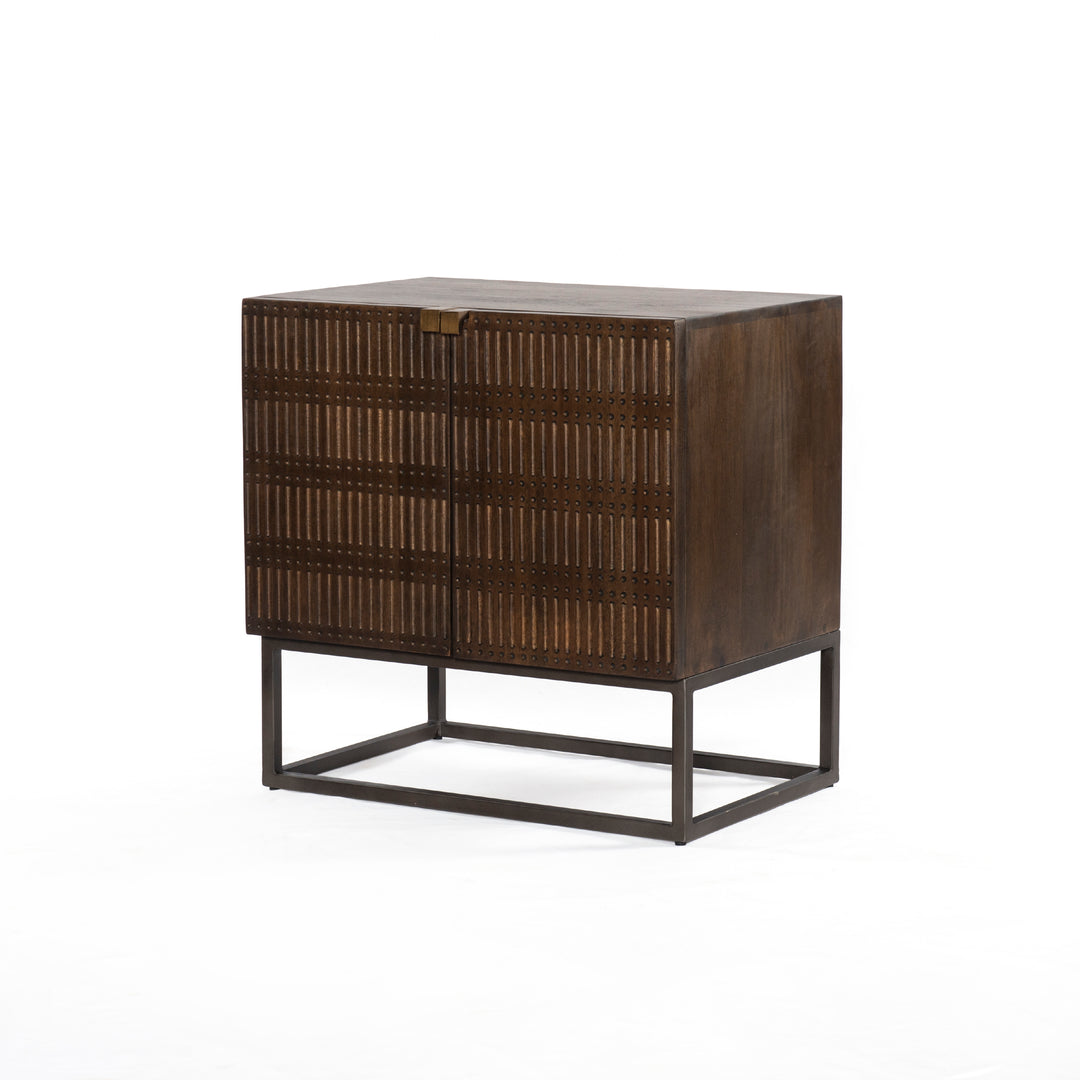 Gabinete con madera de mango tallada Tenerife.