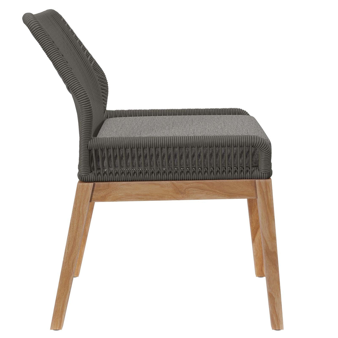 Silla exterior para patio de madera de teca Primo