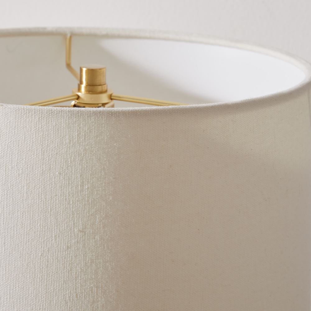 Lámpara de mesa de mármol blanco Andrée