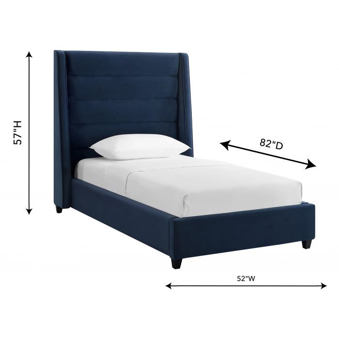 Cama King de terciopelo Akania