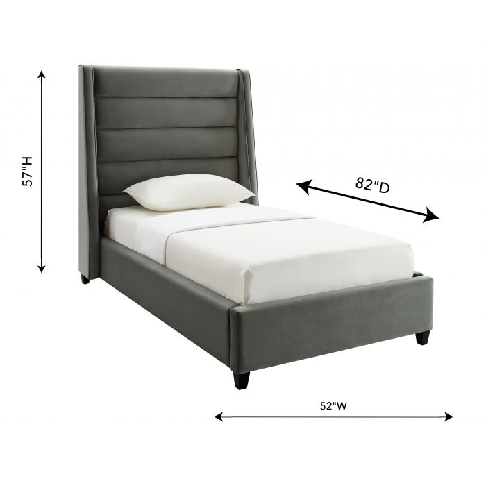 Cama King de terciopelo Akania