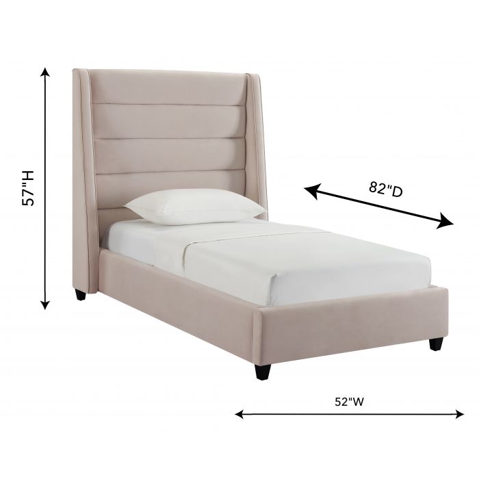 Cama King de terciopelo Akania