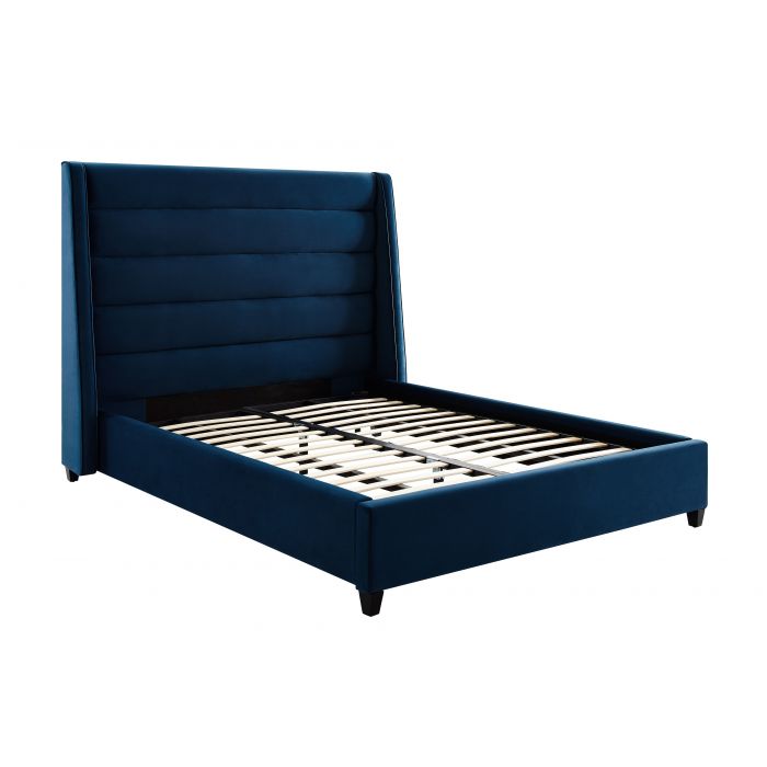 Cama King de terciopelo Akania