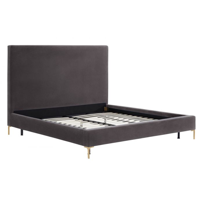 Cama Queen de terciopelo Apalon